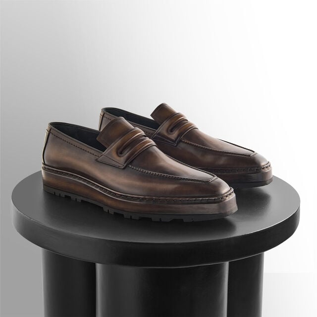 Mocassin Andy Alto En Cuir, MARRONE INTENSO, hi-res 8