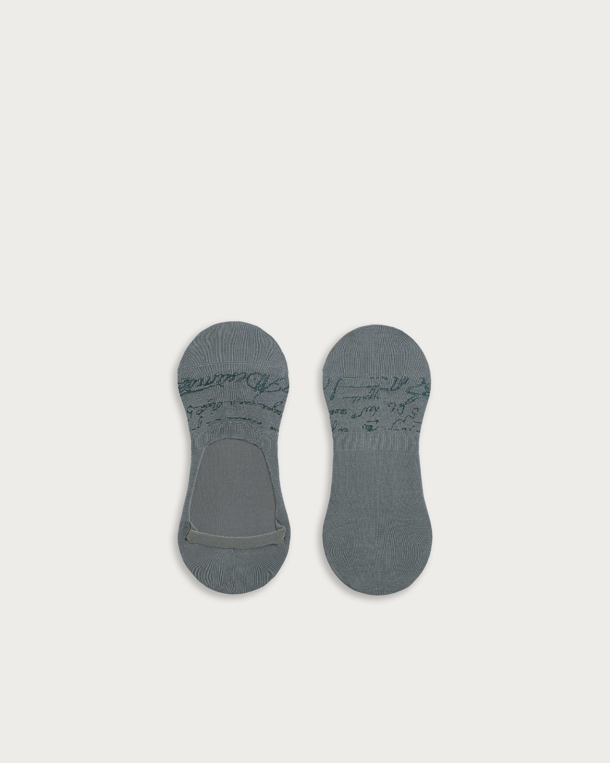 BERLUTI プリントソックス グレー/ピンク 箱付き 靴下 紳士用
