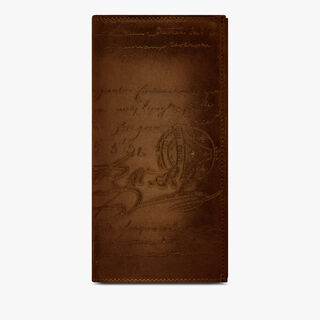 Espace Scritto Leather Wallet, CACAO INTENSO, hi-res