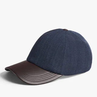 Wool Gabardine Baseball Cap, BLUE INDIGO, hi-res