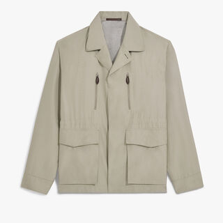 Technical Silk Travel Field Jacket, ANISE, hi-res