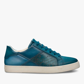 Playtime Patchwork Scritto Leather Sneaker, AVEIRO, hi-res