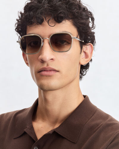 Sirius Sunglasses, Palladium & Gradient Brown, hi-res