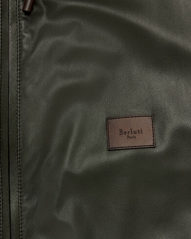Parka &agrave; Capuche en Cuir Fly Ultral&eacute;ger, Forest Green, hi-res