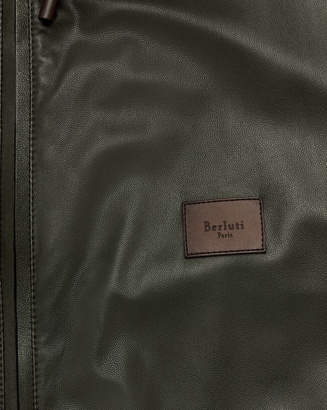Ultralight Fly Leather Parka, Forest Green, hi-res