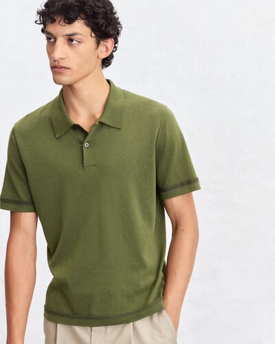 B-Thabor刺绣Polo衫, Acid Green, hi-res