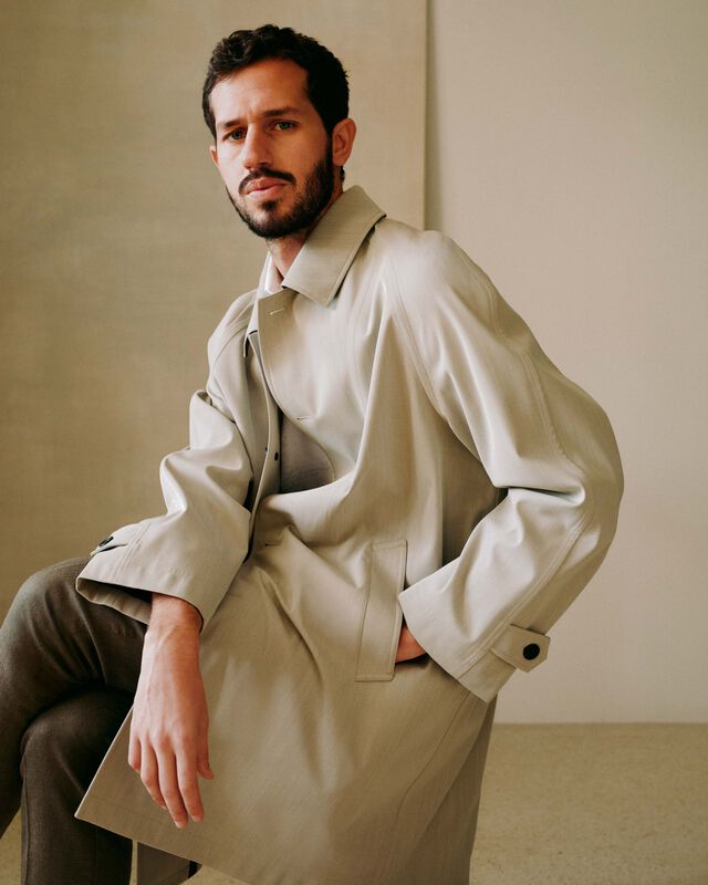 Technical Wool Carcoat, GRES BEIGE, hi-res 2