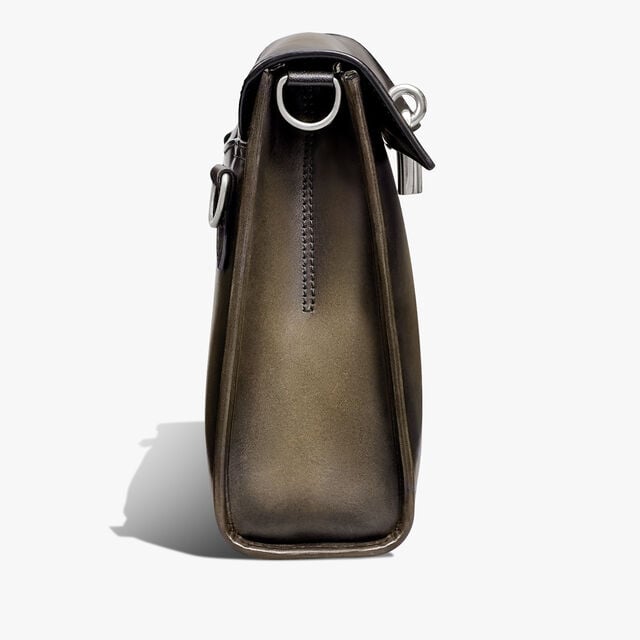 E'Mio Scritto Leather Messenger, NERO LEGNO, hi-res 6