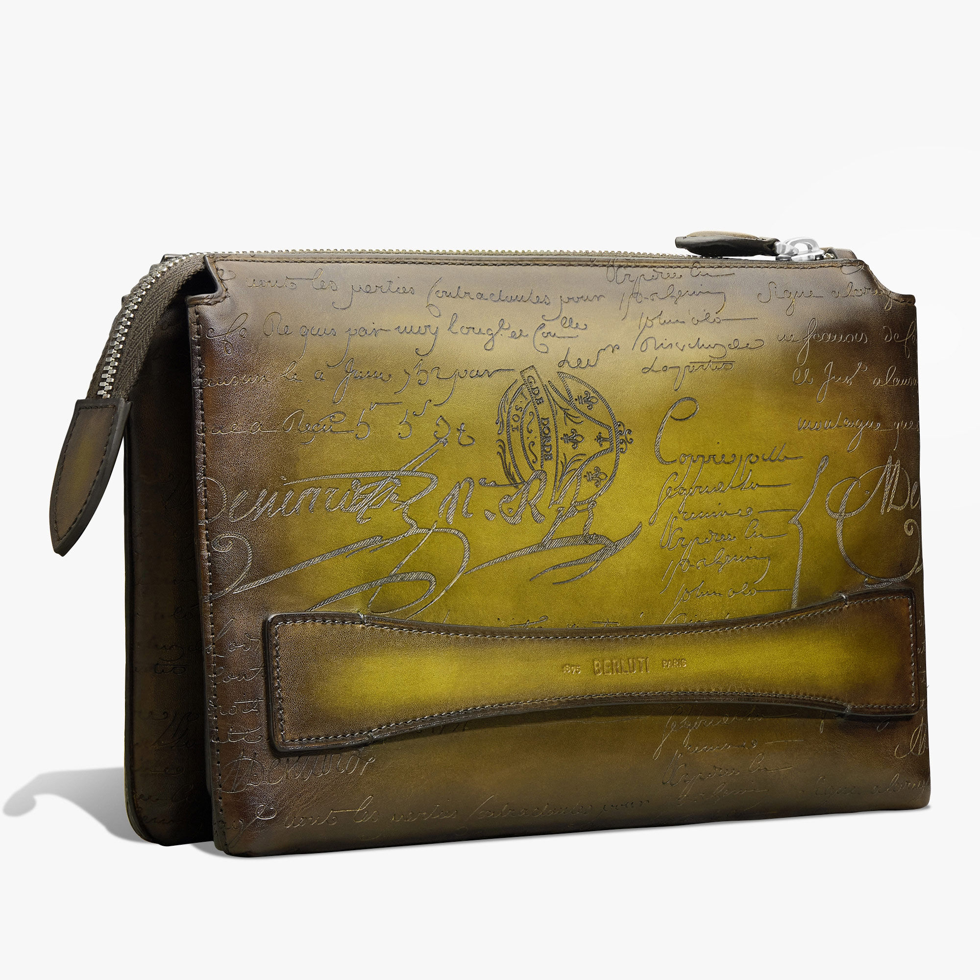 Tersio Scritto Leather Pouch | Berluti GR