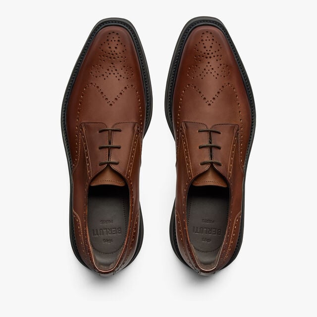 Alessio Natural Calf Leather Derby , COGNAC, hi-res 3