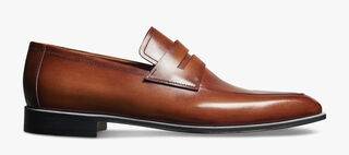 Andy D&eacute;mesure Calf Leather Loafer, COGNAC, hi-res