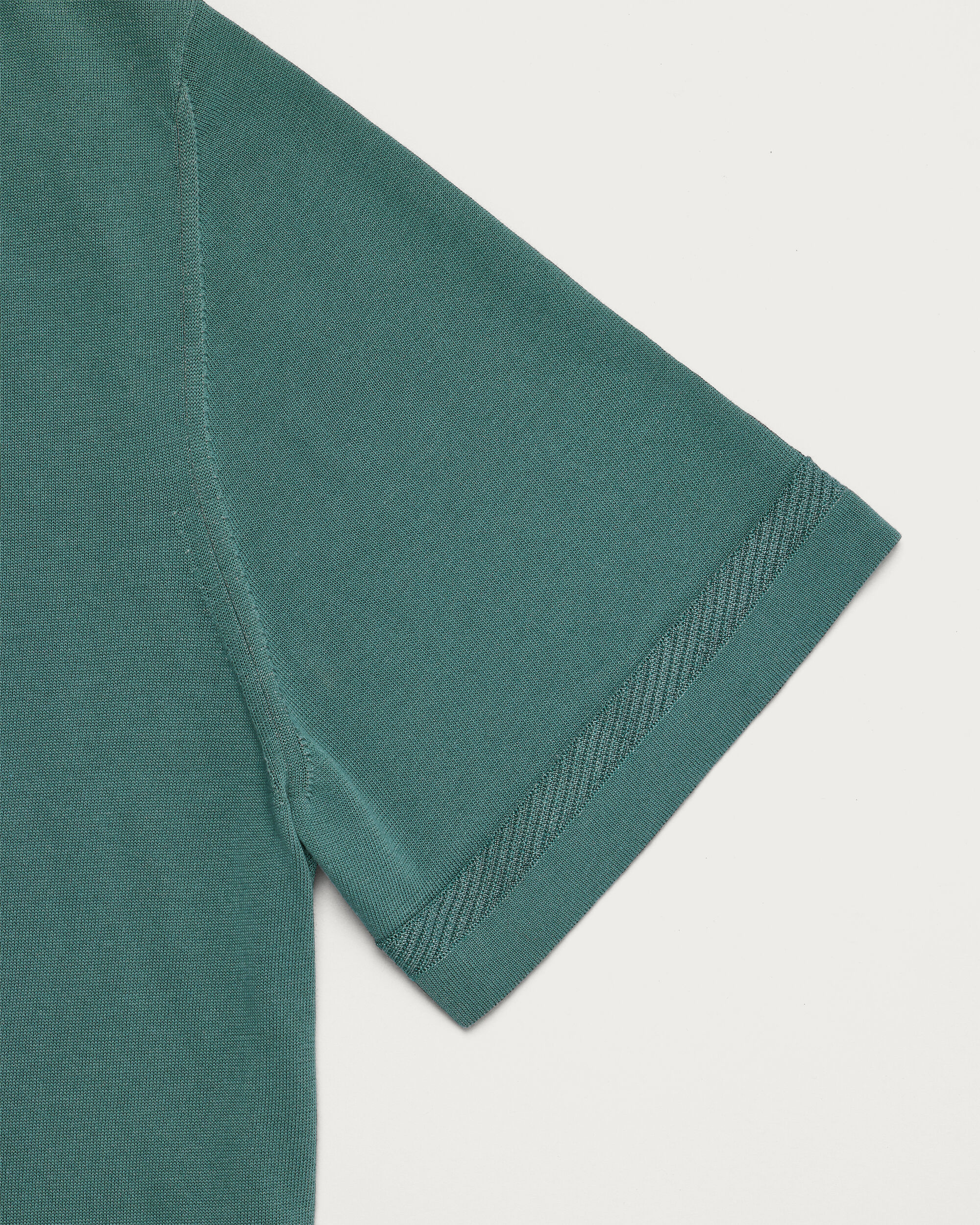 Pull &agrave; Manches Courtes avec Broderie B-Thabor, Green Smoke, Image 2