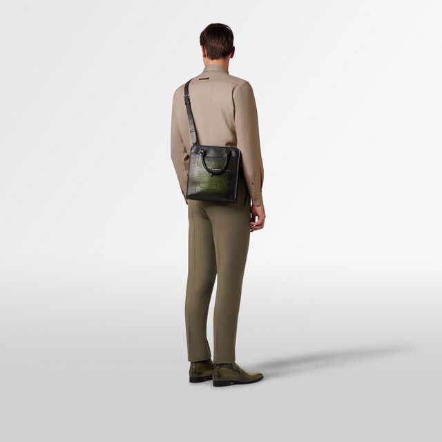 Premier Jour Cabas Gradiant Scritto Leather Tote Bag, NERO GRIGIO + NERO CAVIAR, hi-res 7