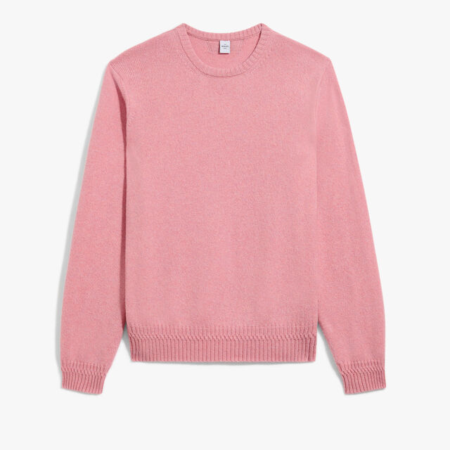 Classic Cashmere Crewneck, HEATHER PINK, hi-res 1
