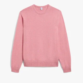 クラシック カシミヤ クルーネック, HEATHER PINK, hi-res