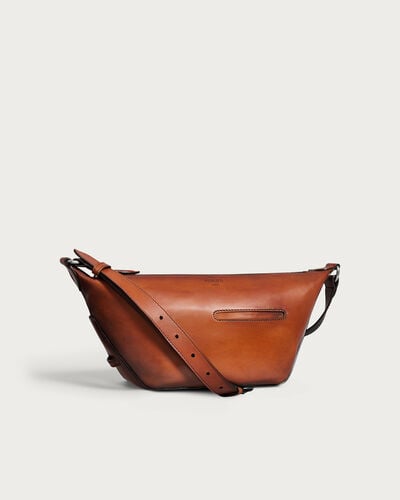 Toujours Soft Zipped Hobo XS Messenger, Arancio Vermiglio, hi-res