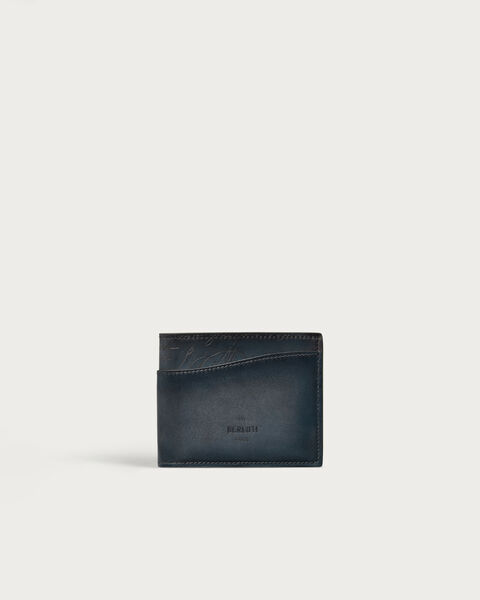 マコレ スリム グラディアント フラップ コンパクトウォレット, Blu Minerale, hi-res