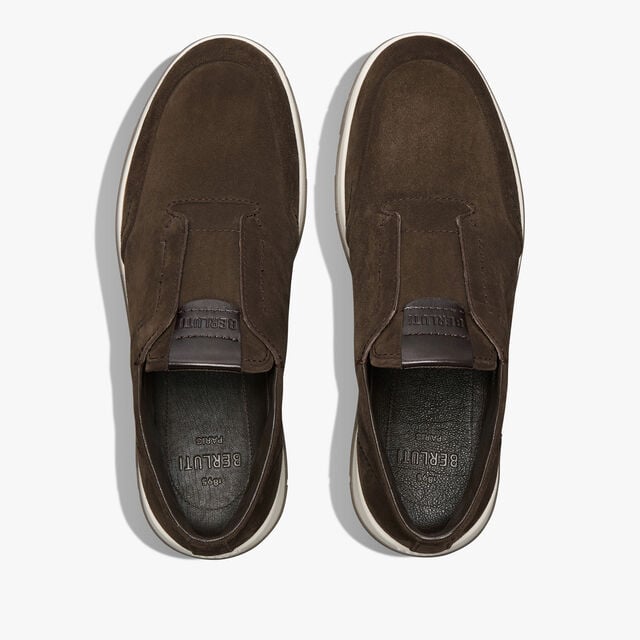Echappée Suede Calf Slip On, DARK BROWN, hi-res 3