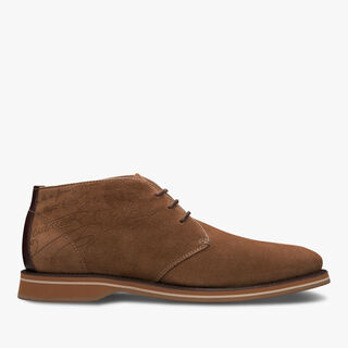 Bottine Chukka Alessio En Veau Velours Scritto, VISONE, hi-res