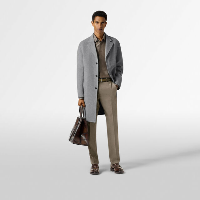 Andy Cotton Silk Scritto Shirt, SEPIA    , hi-res 5