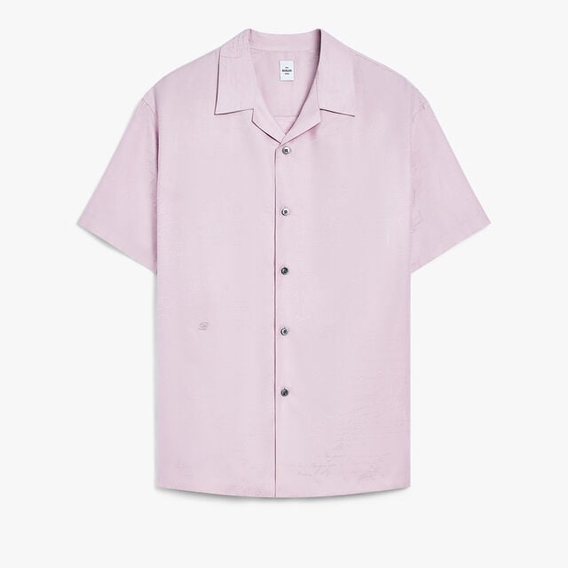 Chemise à Manches Courtes en Coton et Soie, ANTIQUE ROSE, hi-res 1