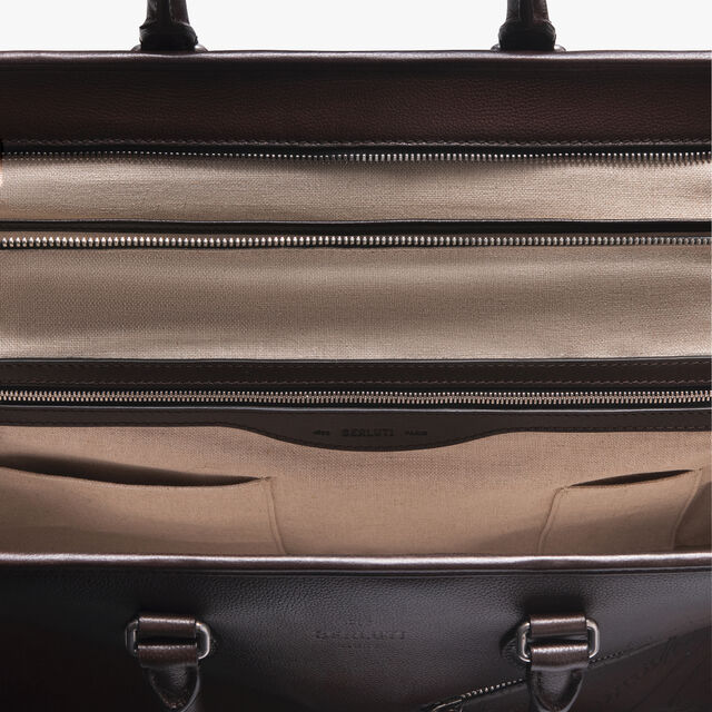 F088 Scritto Leather Briefcase, SOFT BROWN, hi-res 7