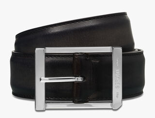 Venezia Scritto Swipe 35 mm Belt , NERO GRIGIO, hi-res