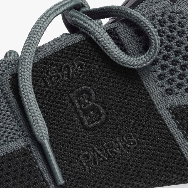 Sneaker Shadow En Maille Et Cuir De Veau, TEMPEST / BLACK, hi-res 8