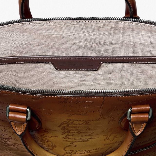 Toujours Soft Satchel Scritto Leather Backpack, ICE GOLD, hi-res 7