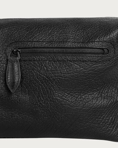 Toujours Soft Zipped Hobo Messenger, Deep Black, hi-res