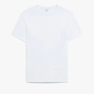 Scritto Embroidered T-shirt, BLANC OPTIQUE, hi-res