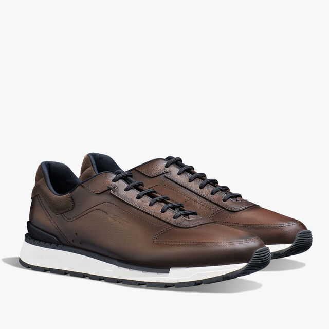Fast Track Venezia Calf Leather Sneaker, SOFT BROWN, hi-res 2