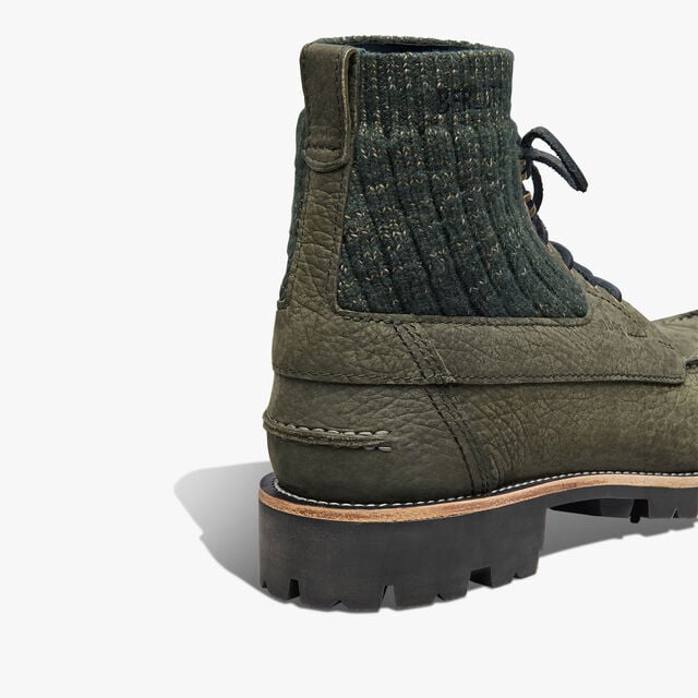 Grand Chemin Nubuck Leather Boot, FORREST GREEN, hi-res 5