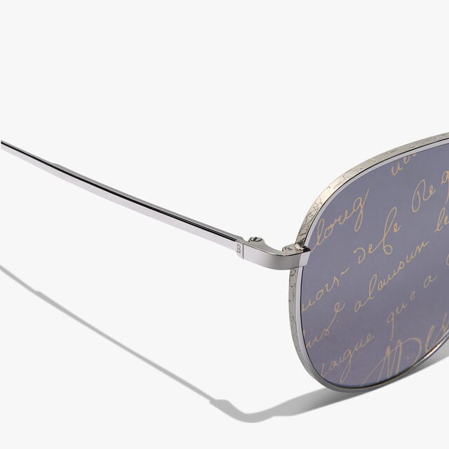 Glint Metal Sunglasses, BLACK GOLD + SCRITTO GOLD, hi-res 3