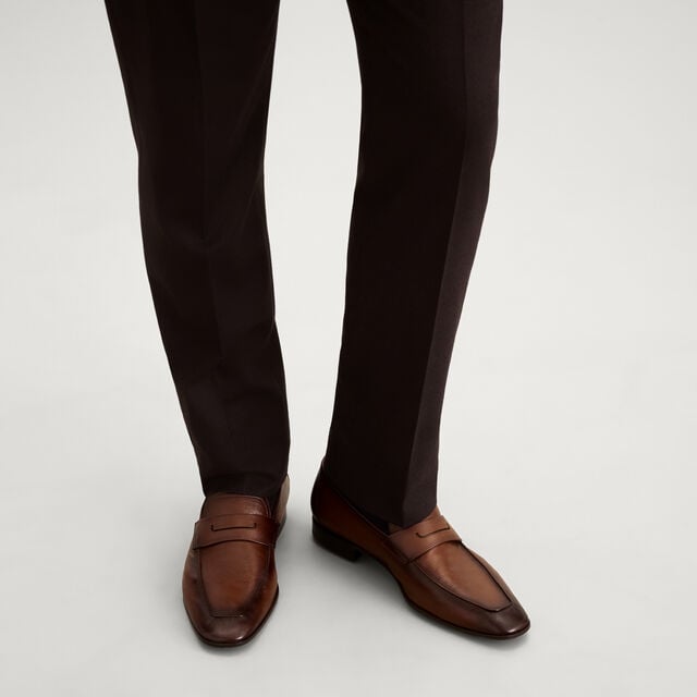Lorenzo Kangaroo Leather Loafer, TABACCO, hi-res 2