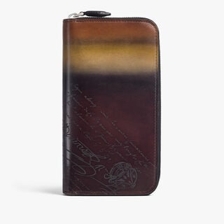 Itauba Scritto Leather Long Zipped Wallet