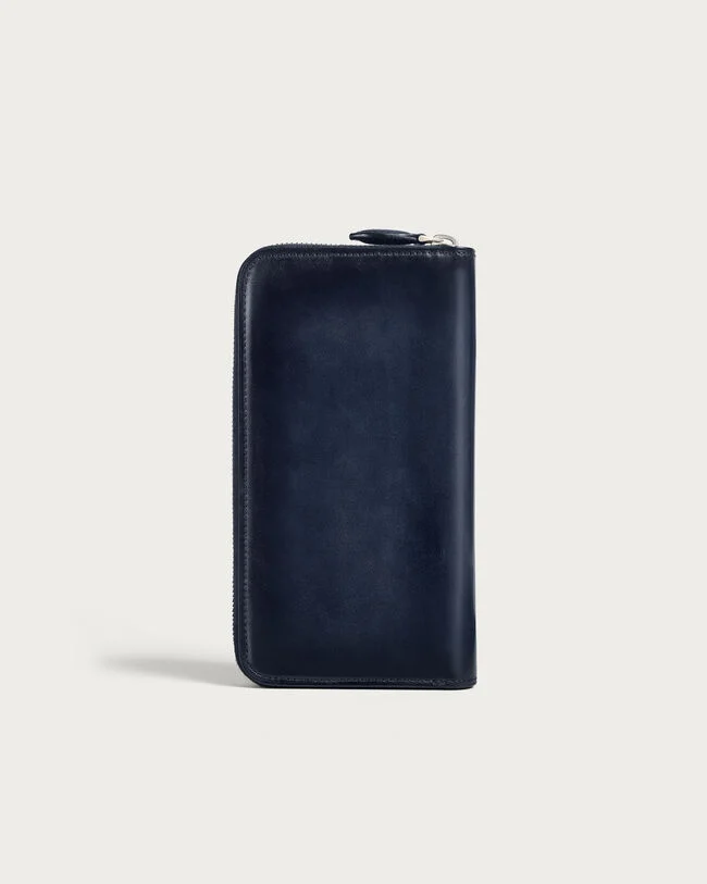 Itauba Gaspard Long Zipped Wallet, Nero Blu, hi-res