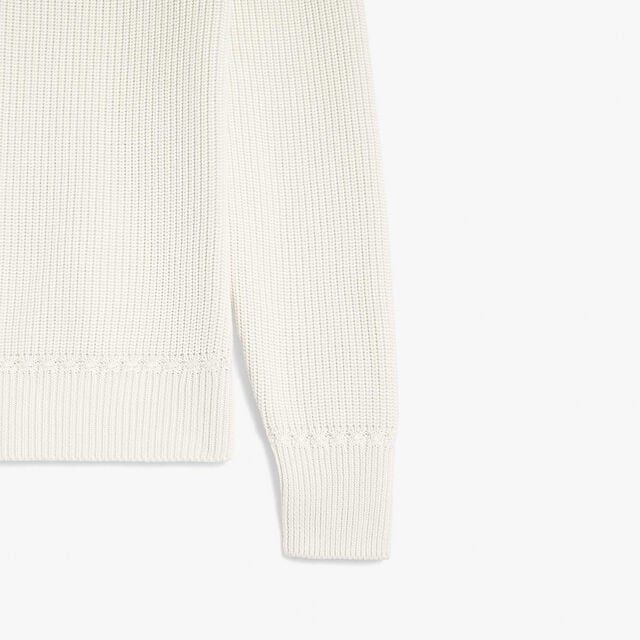 Cotton Silk English Ribs V-Neck, SHELL, hi-res 7