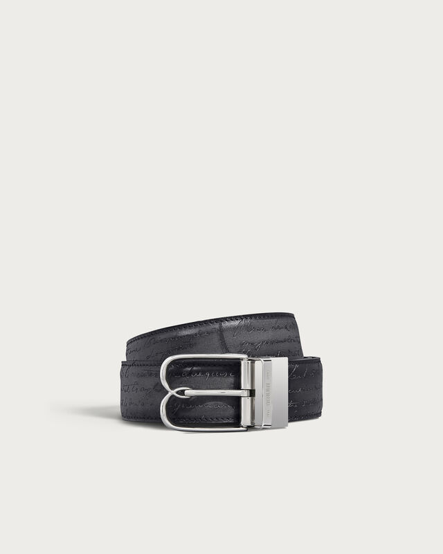 B Volute Reversible Belt, Nero Grigio & Nero Caviar, hi-res
