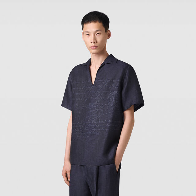 Vareuse en Lin, SHADES OF BLUE  , hi-res 3