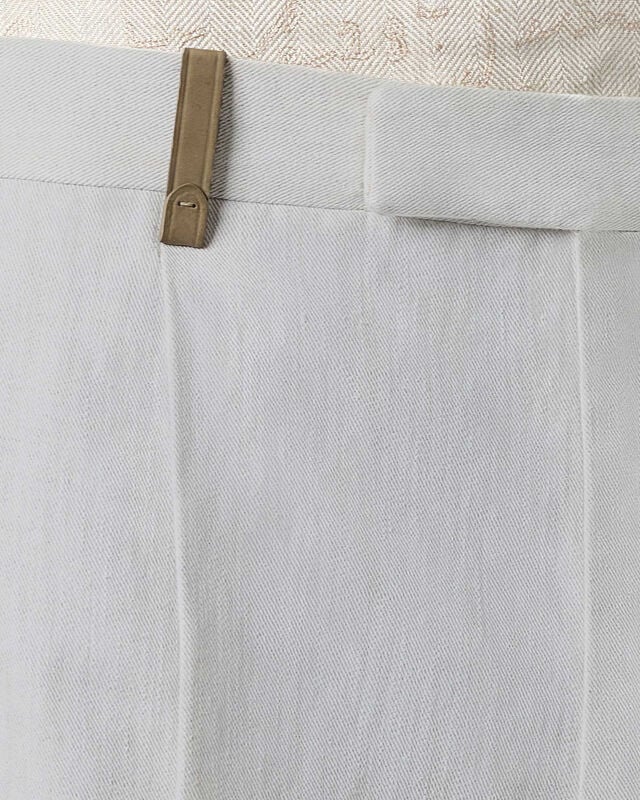 Formal Pleated Shorts, White Canvas, hi-res