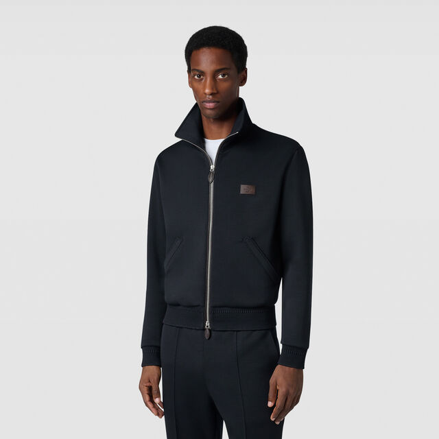 Wool Tracksuit Blouson, COLD NIGHT BLUE, hi-res 2
