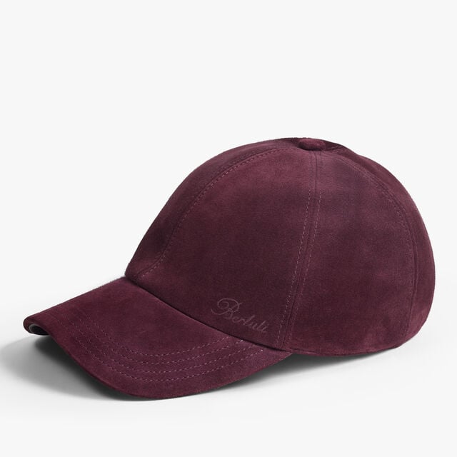 Casquette Berluti Thabor en Suede, PURPLE GRAPE, hi-res 1