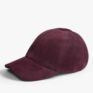 Casquette Berluti Thabor en Suede, PURPLE GRAPE, hi-res
