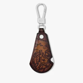 Rotative Shoehorn Scritto Leather Key Ring Rotative Shoehorn Scritto Leather Key Ring