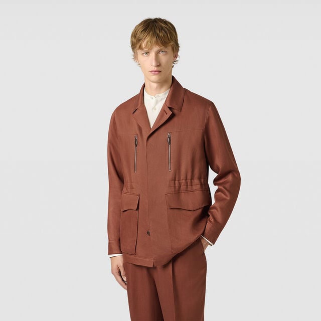 Summer Travel Field Jacket, RUSSET BROWN , hi-res 3