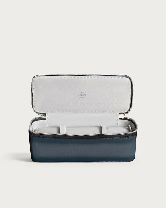 &Eacute;tui Trois&nbsp;Montres, Blu Minerale, hi-res