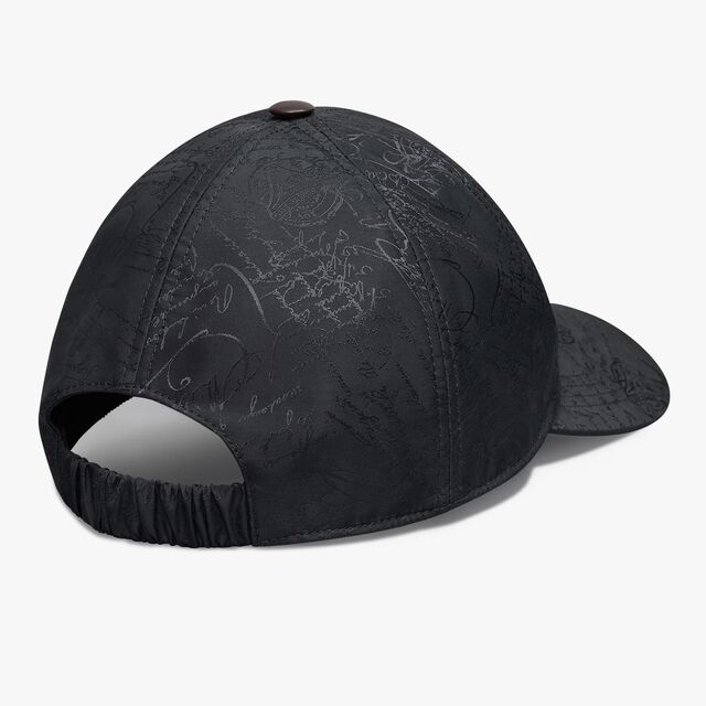 Nylon Scritto Baseball Cap, DEEP GREY, hi-res 2