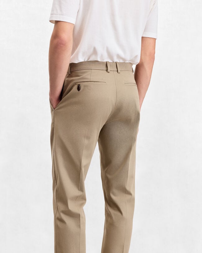 Alessandro Trousers with Leather Detail, Grey Caviar, hi-res