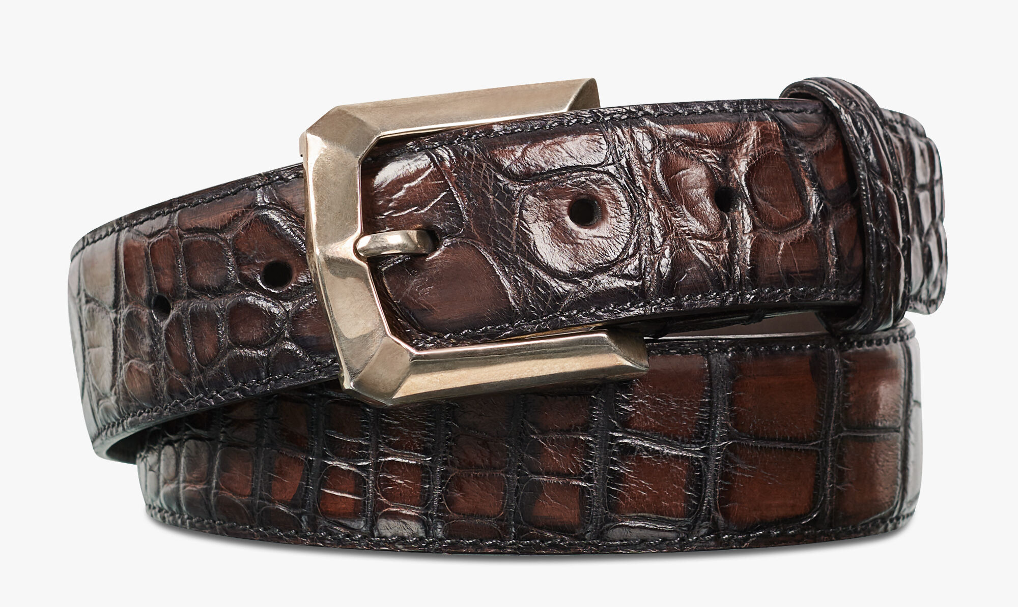 Ceinture Prisme En Cuir D'Alligator - Berluti
